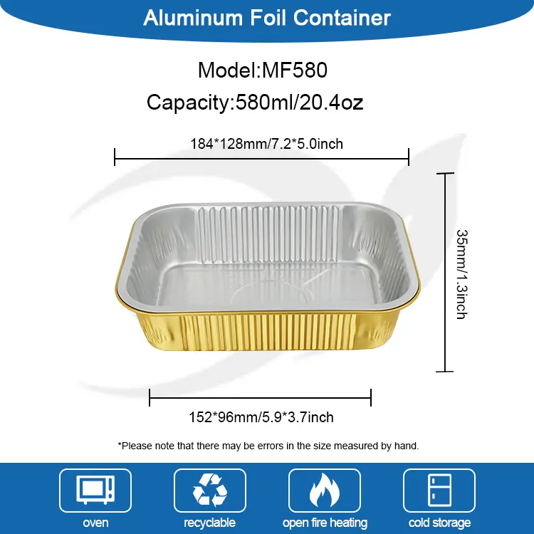 Vienkartinės kepsninės išimties aliuminio folijos konteineriai