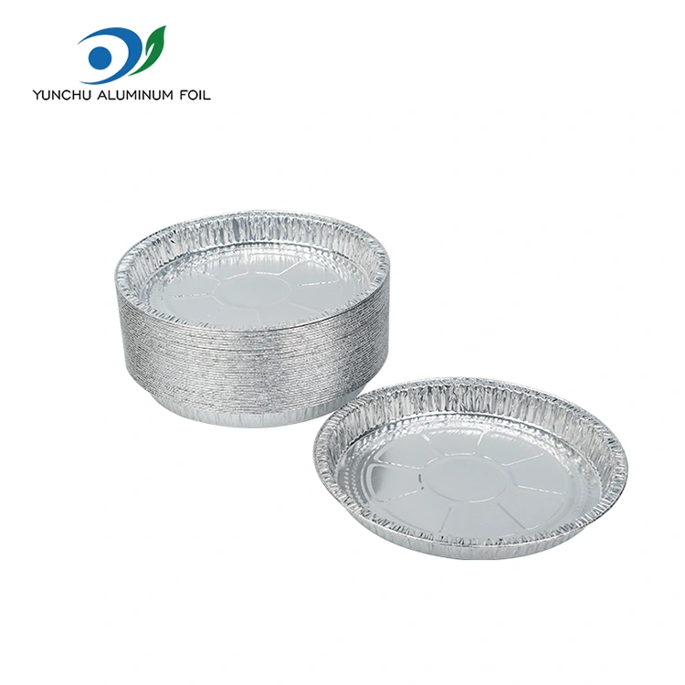7–9 colių picos keptuvės sidabro aliuminio folijos talpyklos 7–9 colių picos keptuvės sidabro aliuminio folijos talpyklos