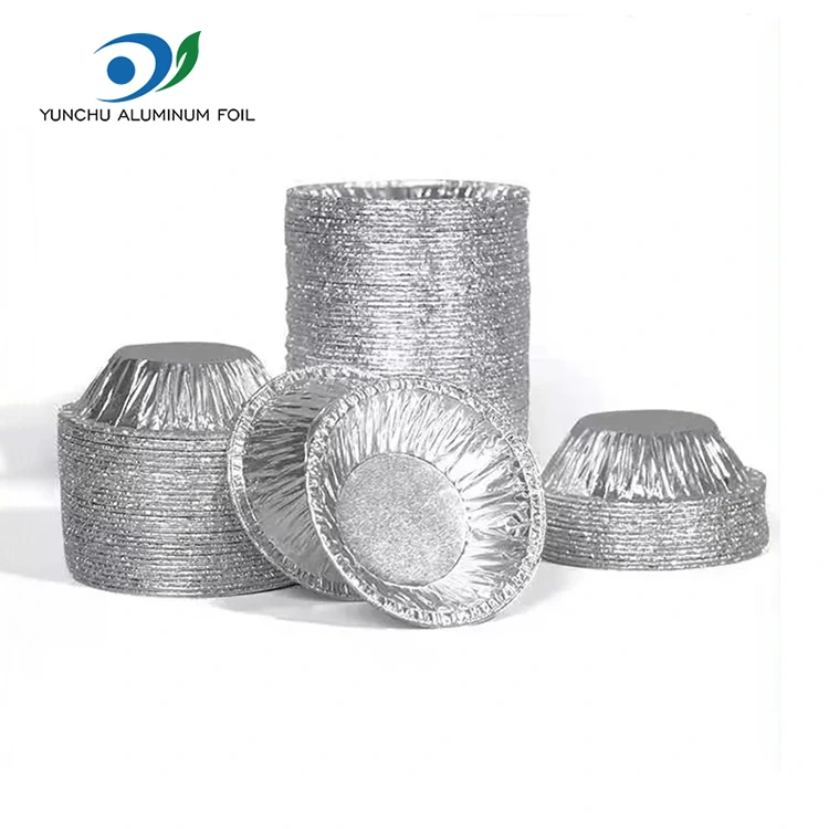 Apvalios pyrago dėklo sidabro aliuminio folijos maisto konteineris Apvalios pyrago dėklo sidabro aliuminio folijos maisto konteineris