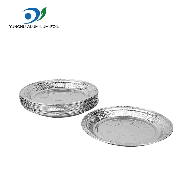 Apvalios oro keptuvės picos sidabro aliuminio folijos konteineriai Apvalios oro keptuvės picos sidabro aliuminio folijos konteineriai