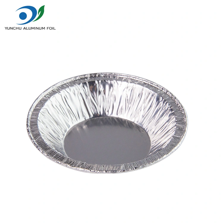 Apvalios pyrago dėklo sidabro aliuminio folijos maisto konteineris