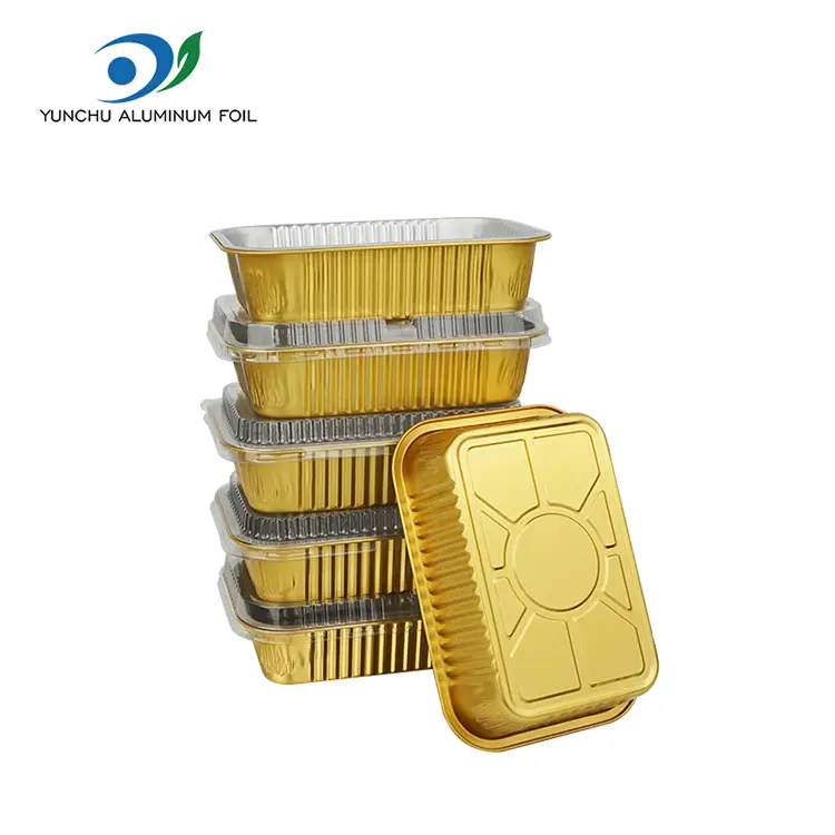 Vienkartinės kepsninės išimties aliuminio folijos konteineriai