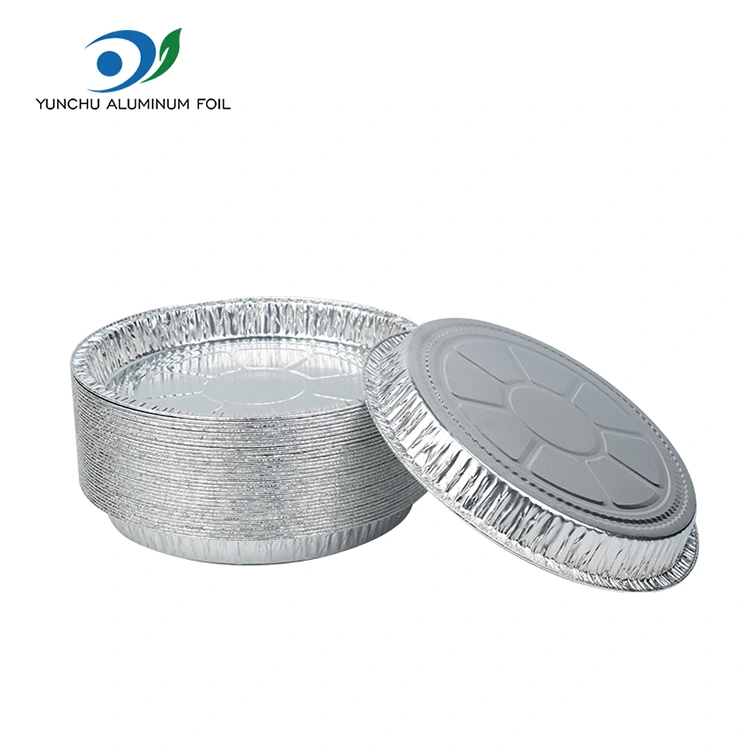7–9 colių picos keptuvės sidabro aliuminio folijos talpyklos