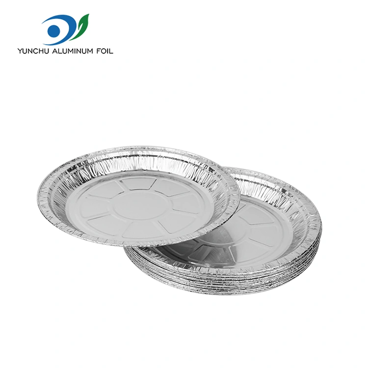 Apvalios oro keptuvės picos sidabro aliuminio folijos konteineriai