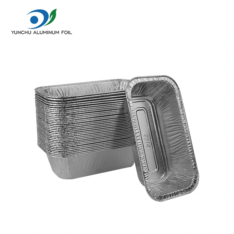 Stačiakampio oro kepsnys kepa sidabro aliuminio folijos talpyklas