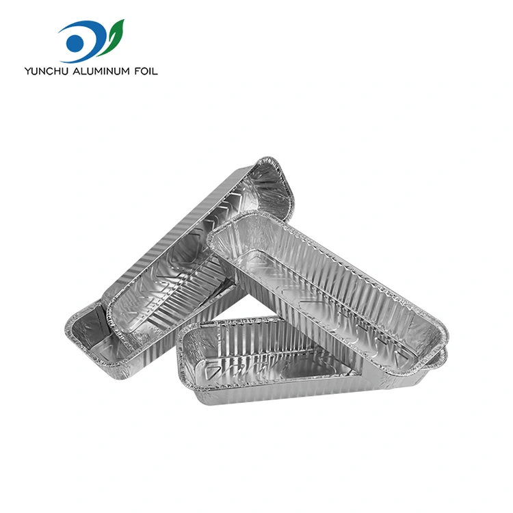 Stačiakampės kepsninės kepsninės sidabro aliuminio folijos talpyklos