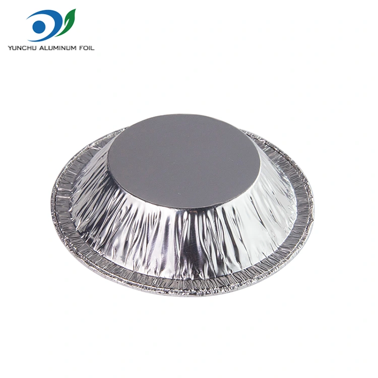 Apvalios pyrago dėklo sidabro aliuminio folijos maisto konteineris