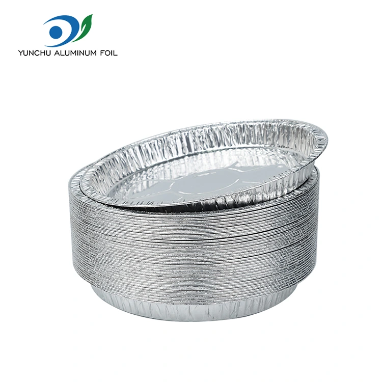 7–9 colių picos keptuvės sidabro aliuminio folijos talpyklos