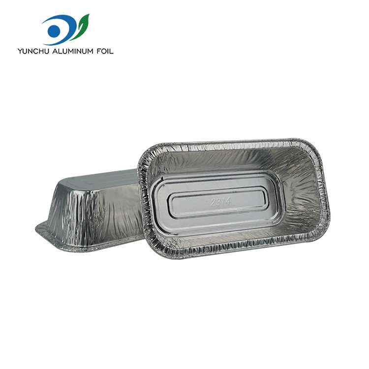 Stačiakampio oro kepsnys kepa sidabro aliuminio folijos talpyklas