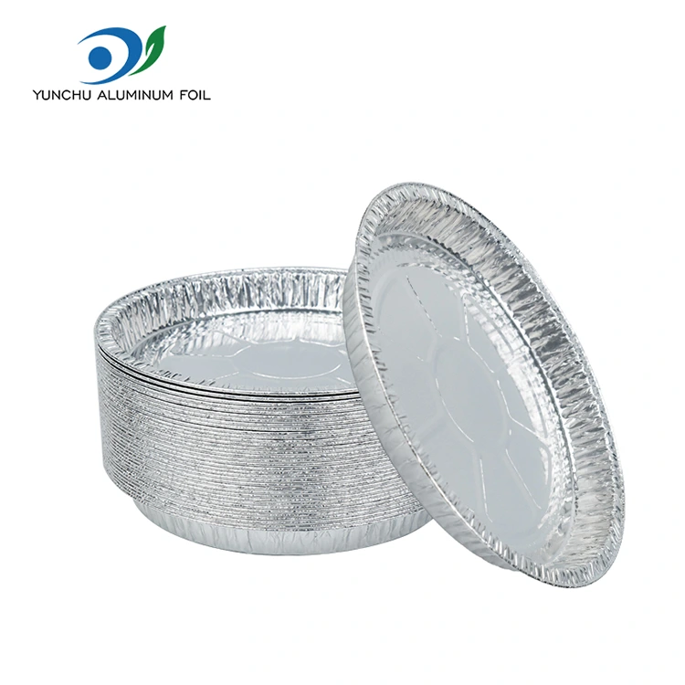 7–9 colių picos keptuvės sidabro aliuminio folijos talpyklos