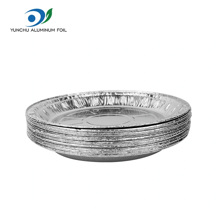 Apvalios oro keptuvės picos sidabro aliuminio folijos konteineriai