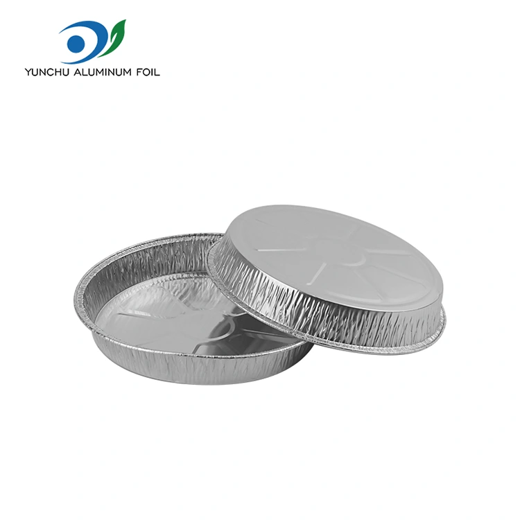 7 colių raukšlėtos picos keptuvės sidabro aliuminio folijos talpyklos