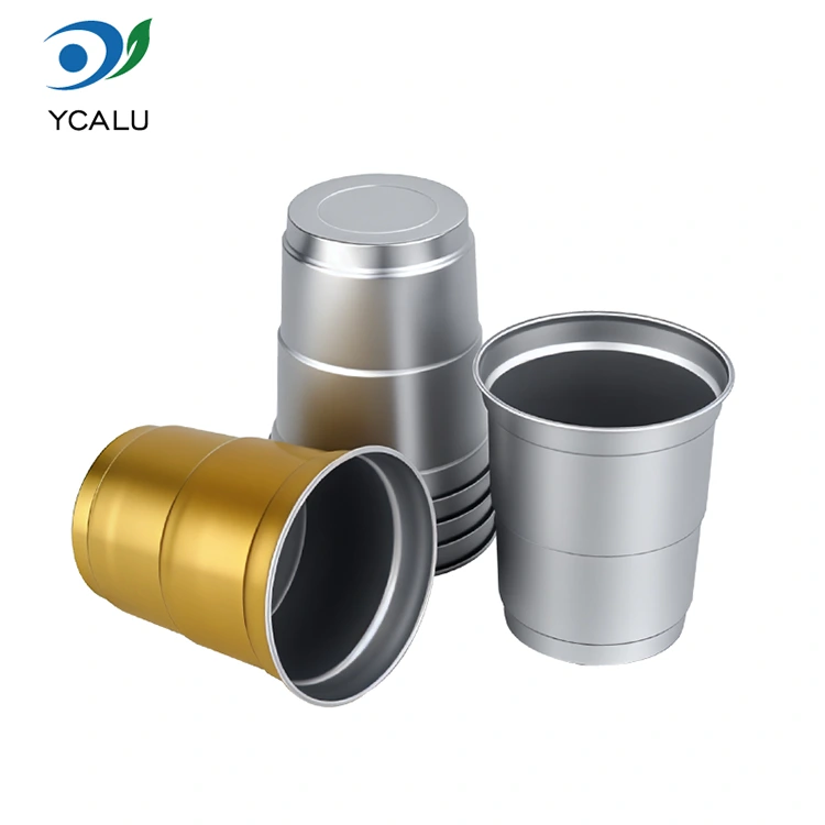 9 uncijų vienkartinis aliuminio šaltas gėrimas Aliuminio gėrimo puodelis 9 uncijų vienkartinis aliuminio šaltas gėrimas Aliuminio gėrimo puodelis