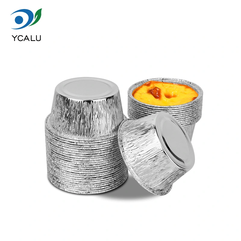 Vienkartinis apvalus pyrago padėklas Sidabrinės aliuminio folijos indai Vienkartinis apvalus pyrago padėklas Sidabrinės aliuminio folijos indai