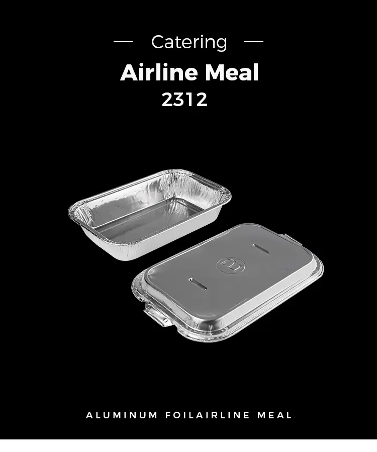 Wrinkle-free thickening Airline Aluminum Foil Containers