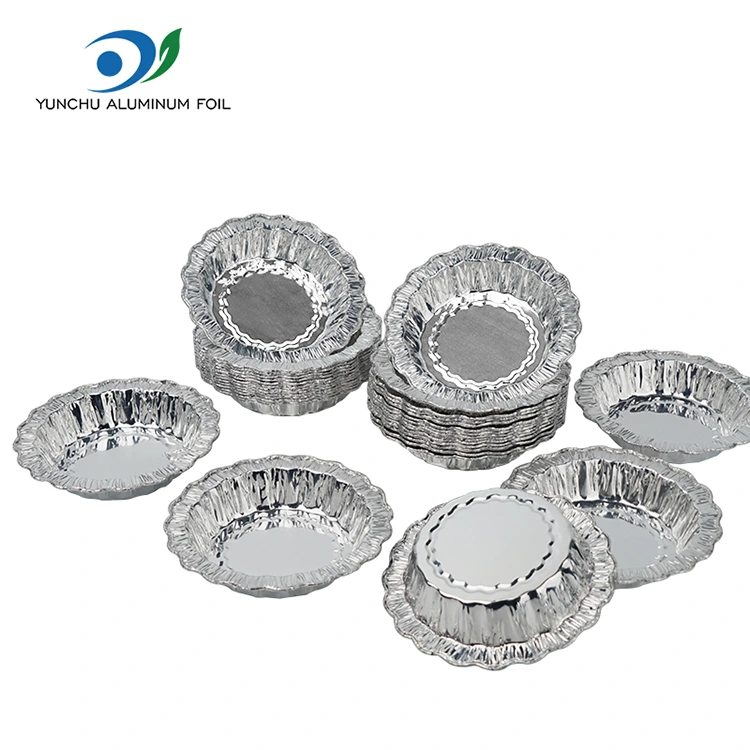 Nėriniai apvalios kepimo pyrago sidabro aliuminio folijos konteineriai