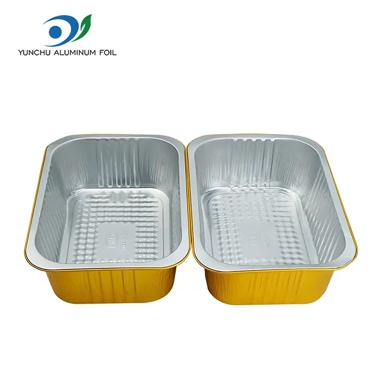 Didelės talpos stačiakampio aukso aliuminio folijos talpyklos