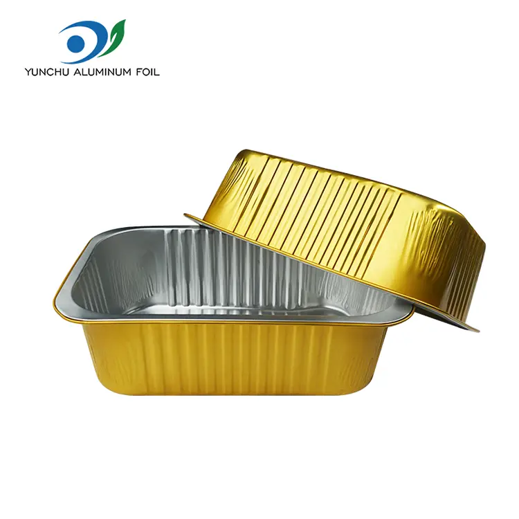 Didelės talpos stačiakampio aukso aliuminio folijos talpyklos