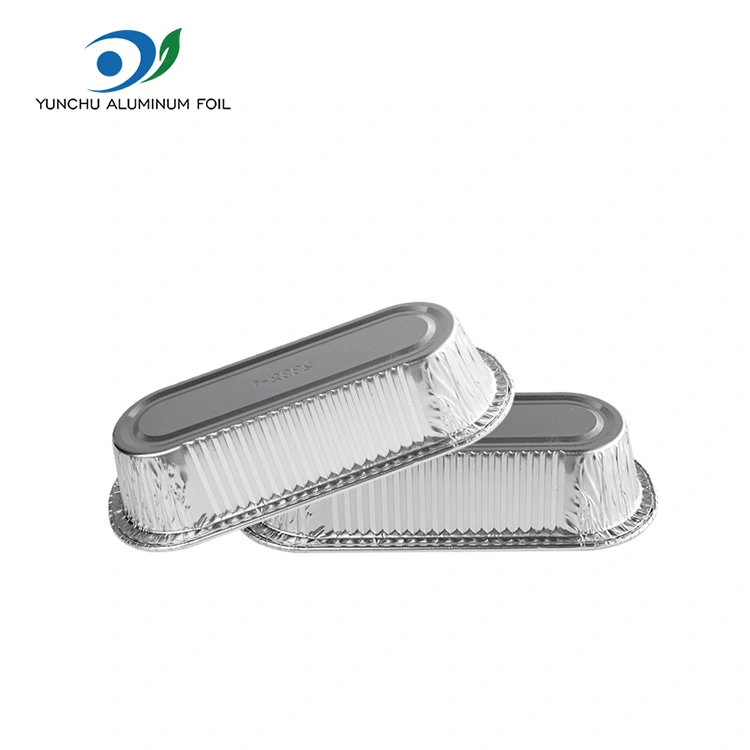 „Oval Air Fryer“ kepa sidabro aliuminio folijos talpyklas