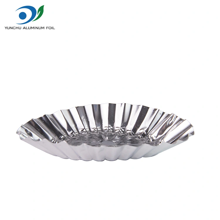 Ovalios nėrinių varškės raugo sidabro aliuminio folijos maisto konteineris
