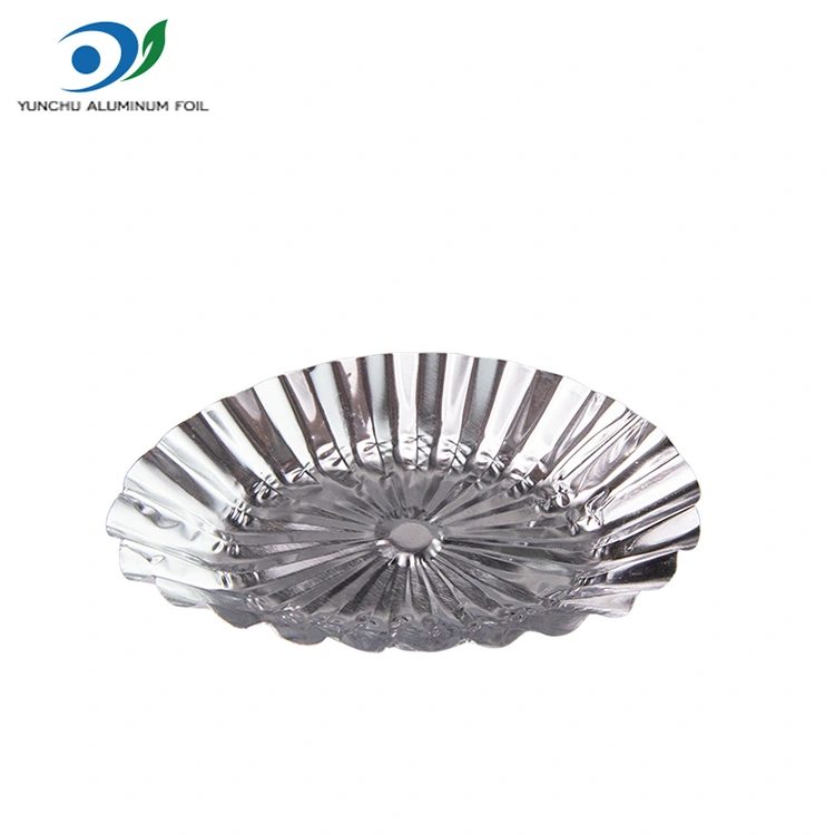 Ovalios nėrinių varškės raugo sidabro aliuminio folijos maisto konteineris