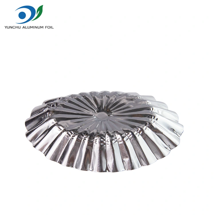 Ovalios nėrinių varškės raugo sidabro aliuminio folijos maisto konteineris