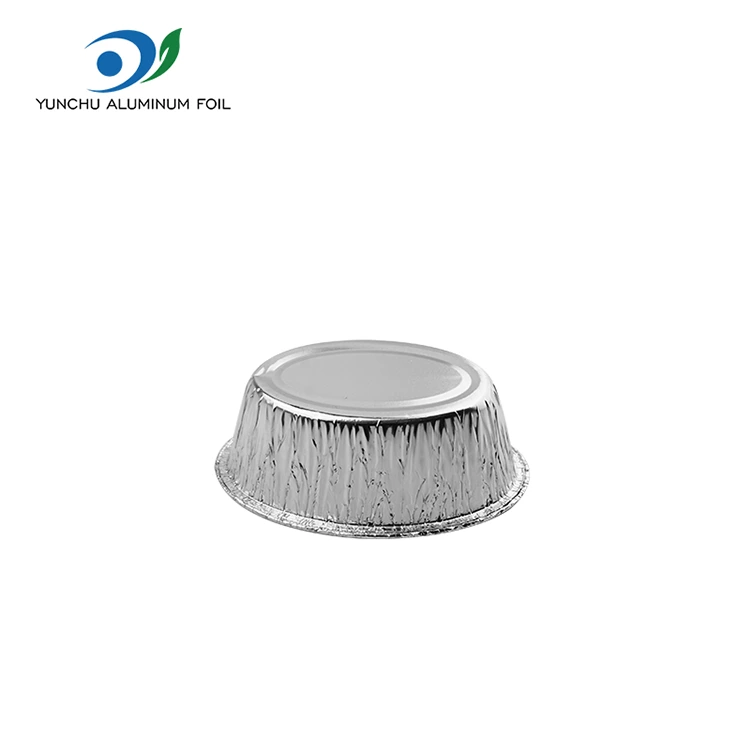 Ovalus garuose pyrago sidabro aliuminio folijos maisto konteineris