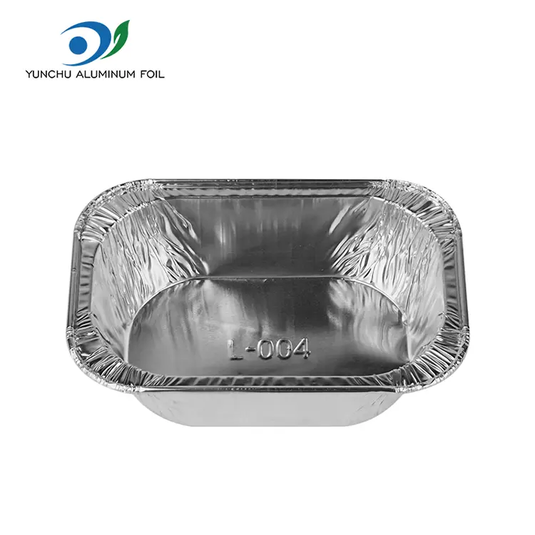 Stačiakampio pyrago kepimo sidabro aliuminio folijos konteineriai