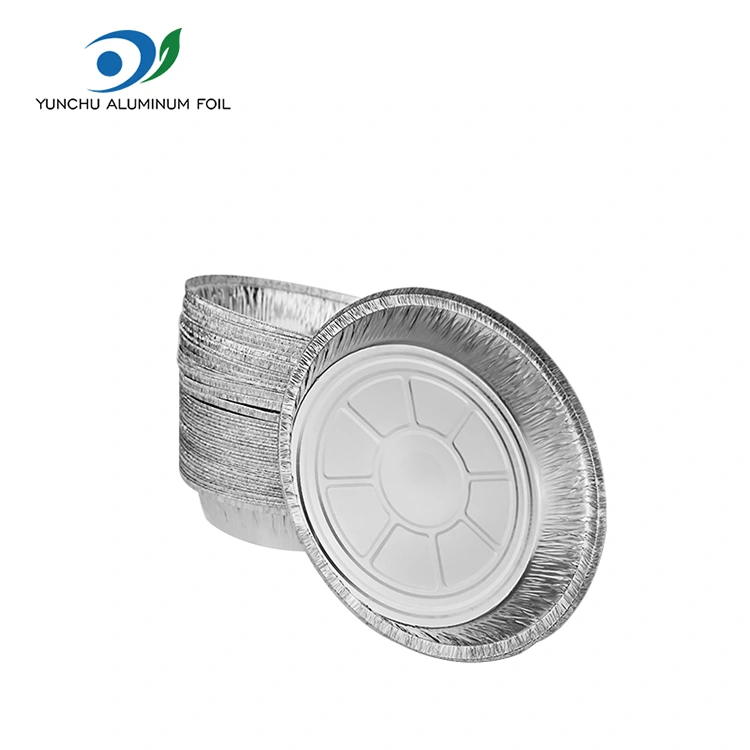 Apvalios oro keptuvės orkaitės sidabro aliuminio folijos talpyklos Apvalios oro keptuvės orkaitės sidabro aliuminio folijos talpyklos