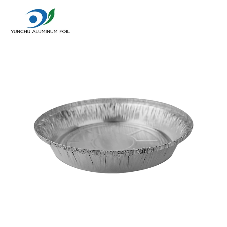 Apvalios oro keptuvės orkaitės sidabro aliuminio folijos talpyklos