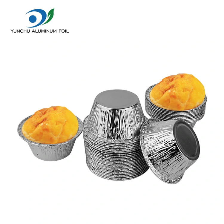 Apvalios kepimo pyrago sidabro aliuminio folijos maisto konteineris